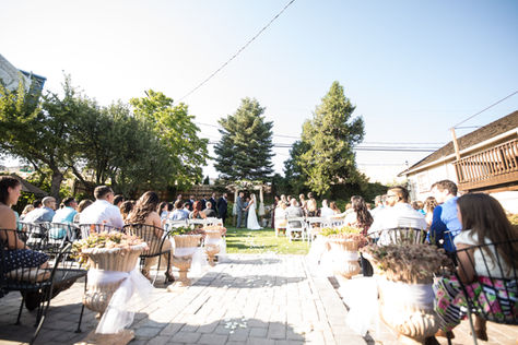 A wide view of the Lavender Ridge wedding venue